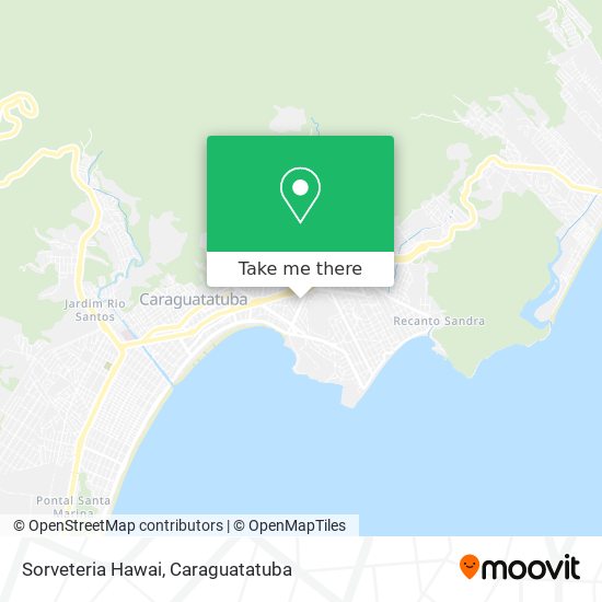 Sorveteria Hawai map