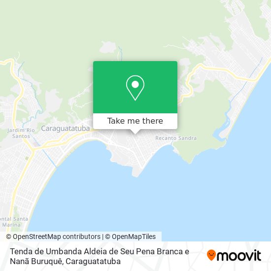 Mapa Tenda de Umbanda Aldeia de Seu Pena Branca e Nanã Buruquê