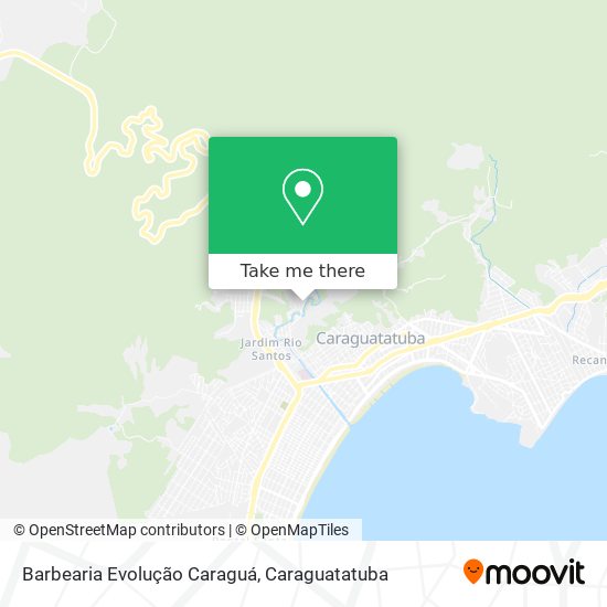 Barbearia Evolução Caraguá map