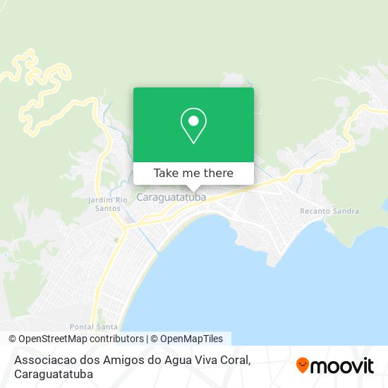 Associacao dos Amigos do Agua Viva Coral map