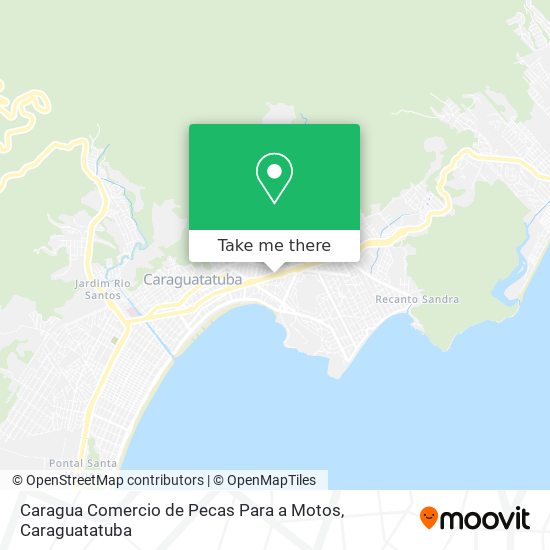 Mapa Caragua Comercio de Pecas Para a Motos