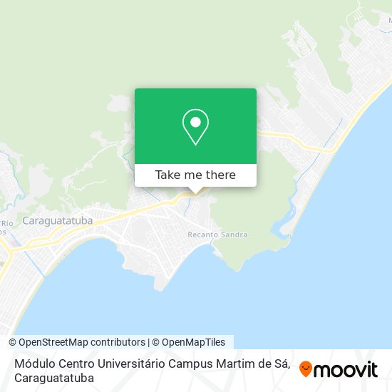 Mapa Módulo Centro Universitário Campus Martim de Sá