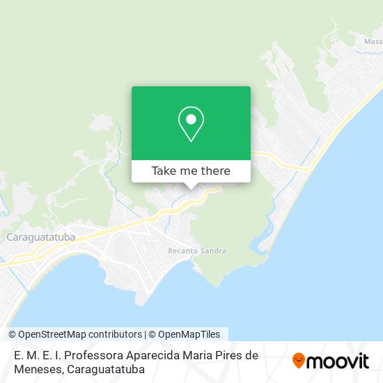 Mapa E. M. E. I. Professora Aparecida Maria Pires de Meneses