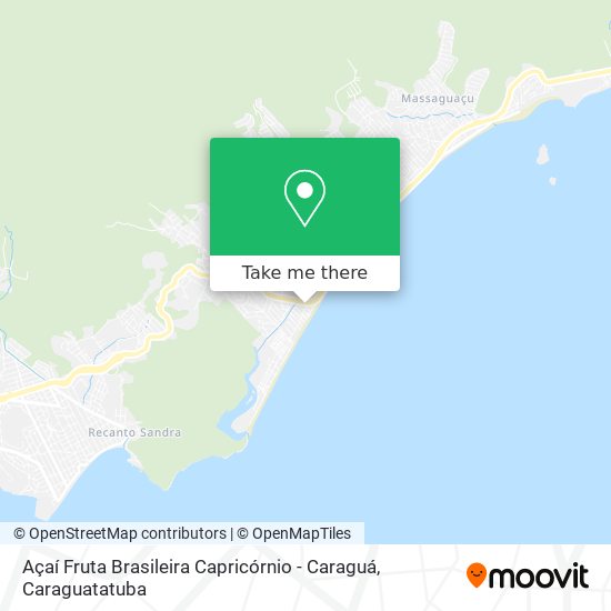 Mapa Açaí Fruta Brasileira Capricórnio - Caraguá