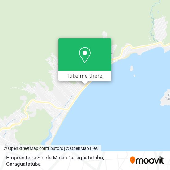 Mapa Empreeiteira Sul de Minas Caraguatatuba
