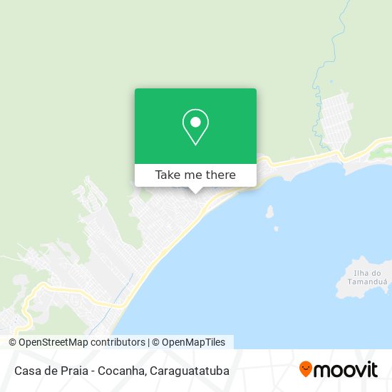 Mapa Casa de Praia - Cocanha