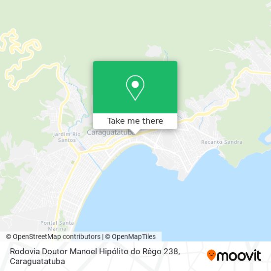 Mapa Rodovia Doutor Manoel Hipólito do Rêgo 238