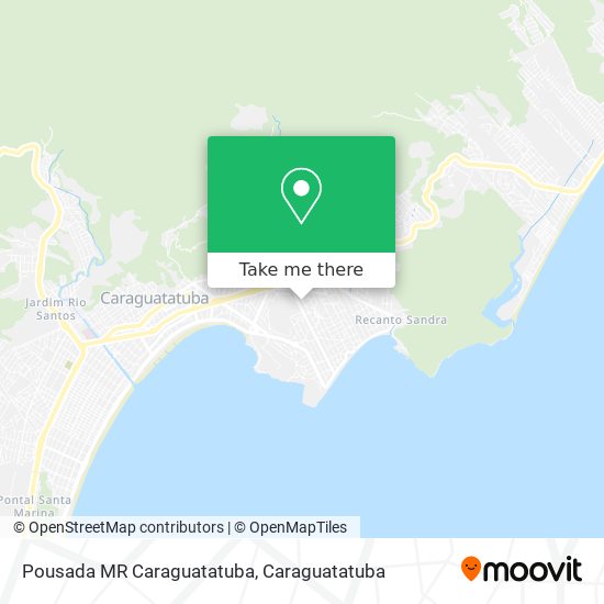 Mapa Pousada MR Caraguatatuba