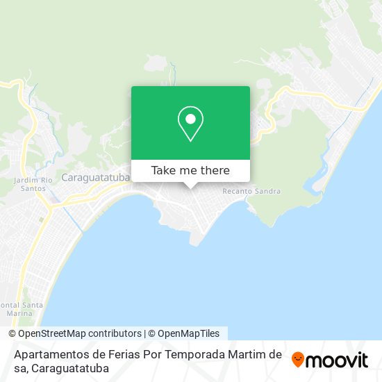 Mapa Apartamentos de Ferias Por Temporada Martim de sa