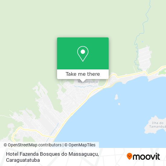 Mapa Hotel Fazenda Bosques do Massaguaçu