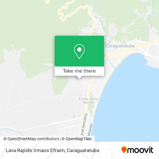 Lava Rapido Irmaos Efraim map