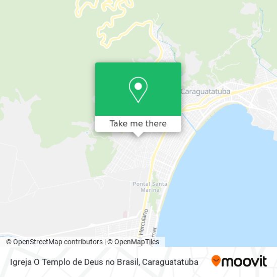 Igreja O Templo de Deus no Brasil map