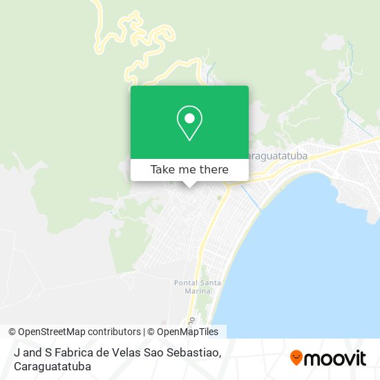 Mapa J and S Fabrica de Velas Sao Sebastiao