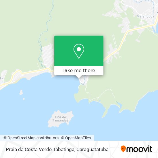 Praia da Costa Verde Tabatinga map