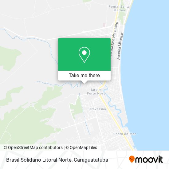 Brasil Solidario Litoral Norte map