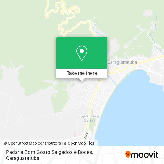 Mapa Padaria Bom Gosto Salgados e Doces