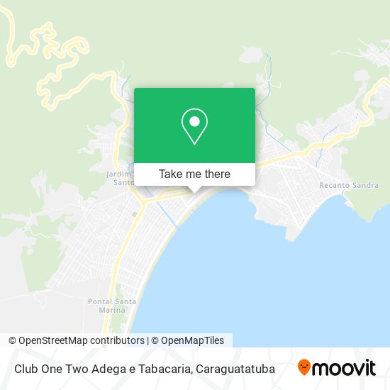Mapa Club One Two Adega e Tabacaria