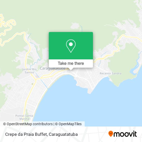 Crepe da Praia Buffet map