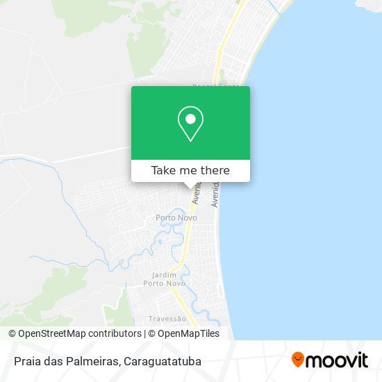 Mapa Praia das Palmeiras