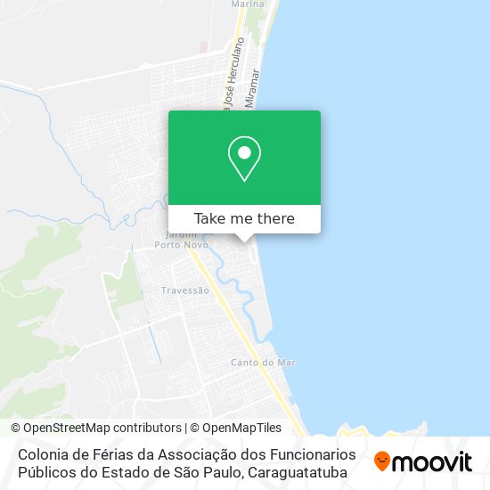 Mapa Colonia de Férias da Associação dos Funcionarios Públicos do Estado de São Paulo