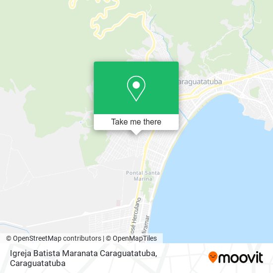 Mapa Igreja Batista Maranata Caraguatatuba