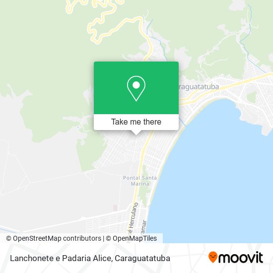 Lanchonete e Padaria Alice map