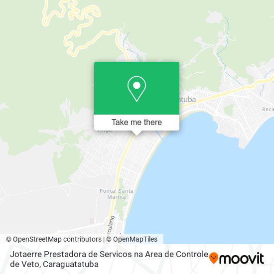 Mapa Jotaerre Prestadora de Servicos na Area de Controle de Veto