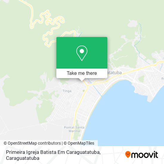 Mapa Primeira Igreja Batista Em Caraguatatuba