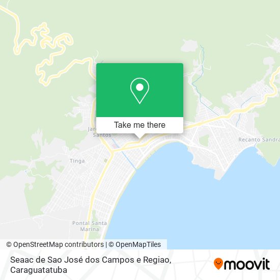 Mapa Seaac de Sao José dos Campos e Regiao