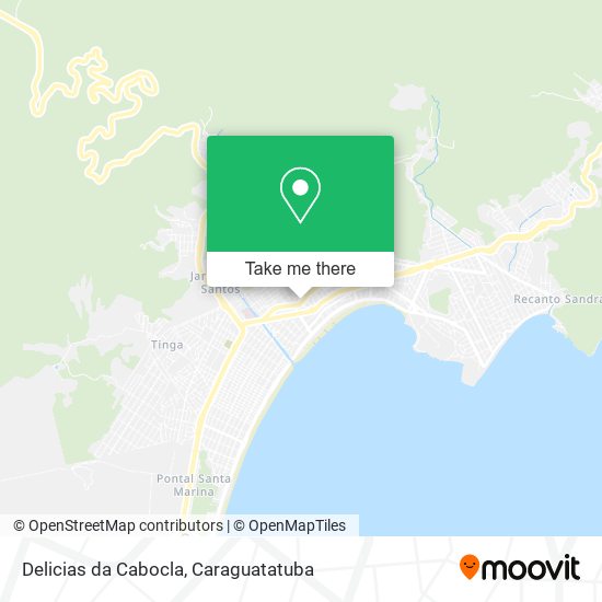 Mapa Delicias da Cabocla