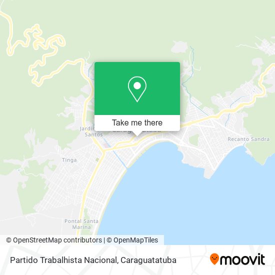 Mapa Partido Trabalhista Nacional