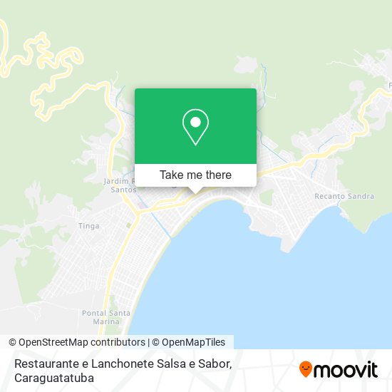 Mapa Restaurante e Lanchonete Salsa e Sabor