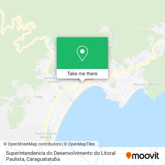 Mapa Superintendencia do Desenvolvimento do Litoral Paulista