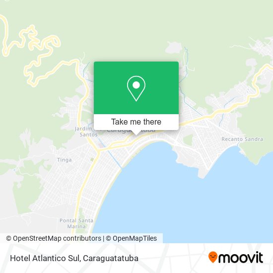 Hotel Atlantico Sul map