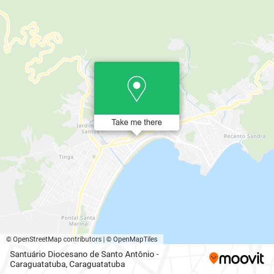 Mapa Santuário Diocesano de Santo Antônio - Caraguatatuba