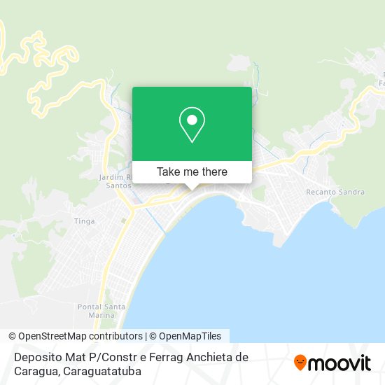 Mapa Deposito Mat P / Constr e Ferrag Anchieta de Caragua