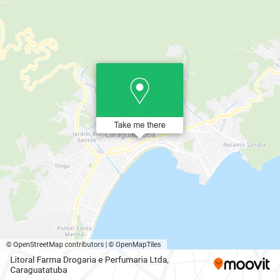 Mapa Litoral Farma Drogaria e Perfumaria Ltda