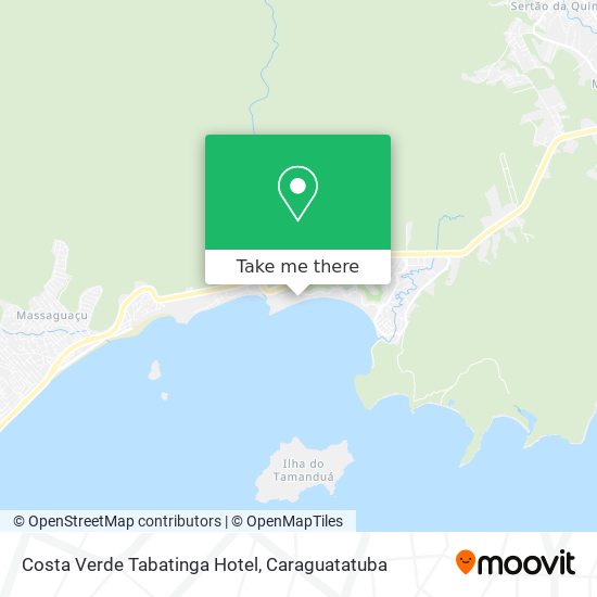 Mapa Costa Verde Tabatinga Hotel