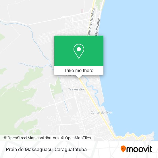 Praia de Massaguaçu map