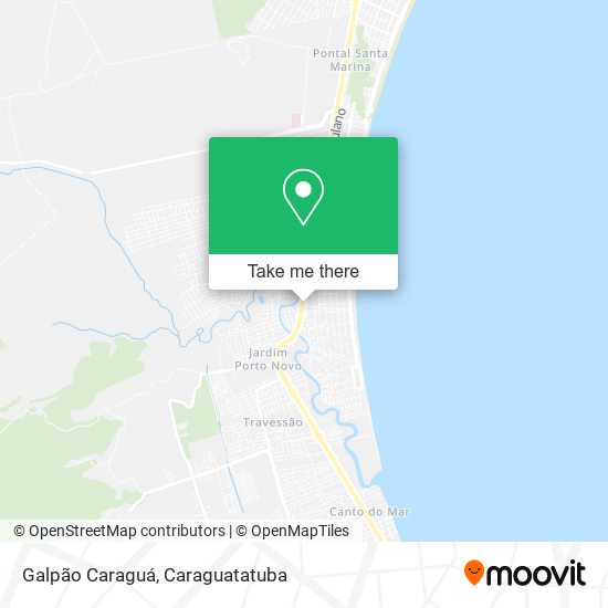 Galpão Caraguá map