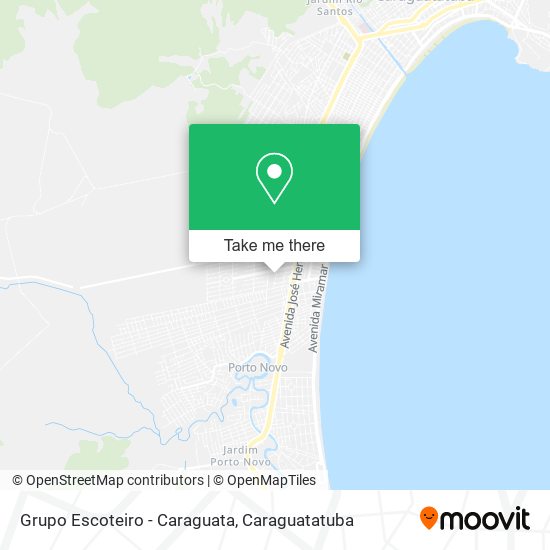 Grupo Escoteiro - Caraguata map
