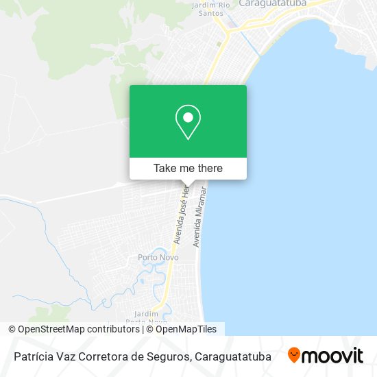 Mapa Patrícia Vaz Corretora de Seguros