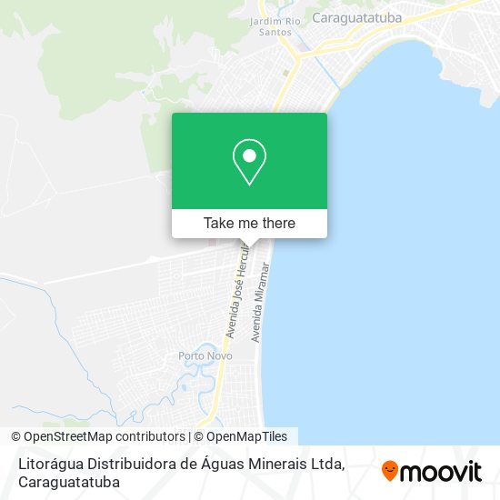 Litorágua Distribuidora de Águas Minerais Ltda map