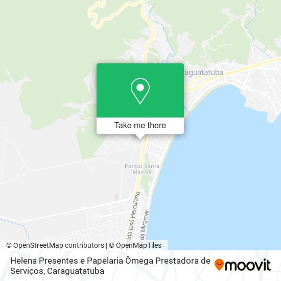 Mapa Helena Presentes e Papelaria Ômega Prestadora de Serviços