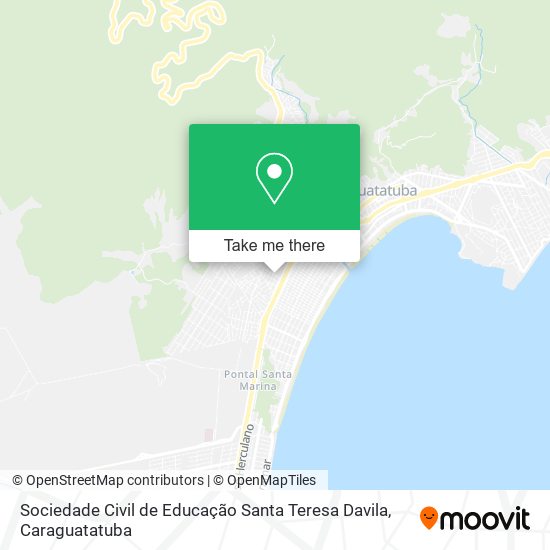 Mapa Sociedade Civil de Educação Santa Teresa Davila