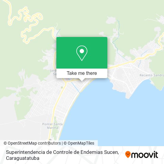 Mapa Superintendencia de Controle de Endemias Sucen