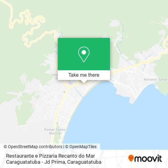 Mapa Restaurante e Pizzaria Recanto do Mar Caraguatatuba - Jd Prima