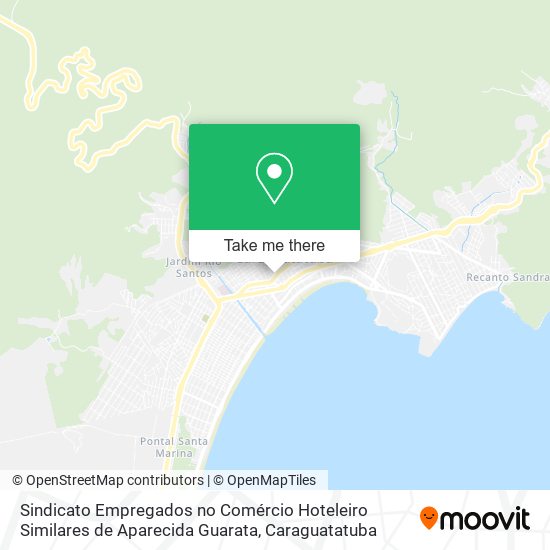 Sindicato Empregados no Comércio Hoteleiro Similares de Aparecida Guarata map