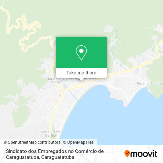 Mapa Sindicato dos Empregados no Comércio de Caraguatatuba