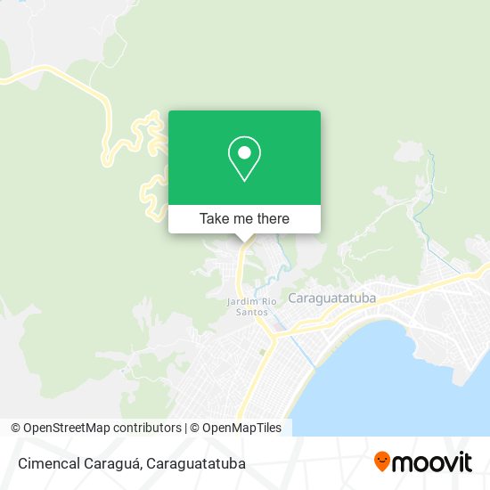 Cimencal Caraguá map